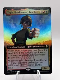 Toph, Hardheaded Teacher 0384 Extended Art Foil Avatar Last Airbender TLA MTG NM - Image 1