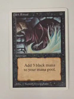 Dark Ritual MTG Unlimited Magic The Gathering LP Free Shipping! BB - Image 1