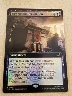 Fire Nation Occupation - #187 Foil (Extended Art) - Avatar - Mtg - Image 1
