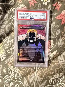 Eddie Brock/Venom Lethal Protector - MtG Spiderman Borderless Foil 0233 PSA 10! - Image 1