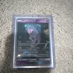 Pokemon Mewtwo GX Ultra Rare Holo Card Shining Legends 78/73 Psychic 2017 - Image 1