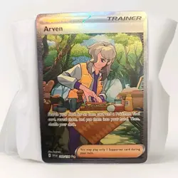 Pokemon TCG Scarlet And Violet Base Set Arven 249/198 Special Illustration Rare - Image 1