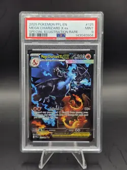 PSA 9 MINT Pokemon Mega Charizard X ex SIR 125/094 Phantasmal Flames English - Image 1