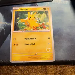 Pokemon Pikachu TCG Blue Border My First Battle Exclusive Stamp Promo - Image 1