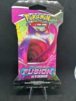 Pokemon Sword & Shield Fusion Strike Sleeved Booster Pack- Gengar art 820650809163 - Image 1