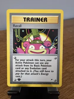 Pokemon TCG - Recall || 1st Edition || 116/132 || Trainer || Gym Heroes || NM - Image 1