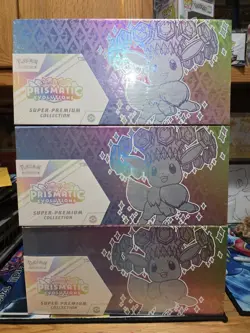 3X Pokemon Prismatic Evolutions Super Premium Collection SPC Sealed NEW - Image 1