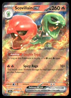 Scovillain ex - 037/191 - Surging Sparks (SSP) Double Rare Holo Pokemon TCG - Image 1