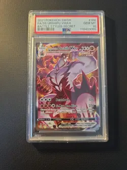 Pokemon TCG Single Strike Urshifu VMAX 168/163 Battle Styles PSA 10 - Image 1