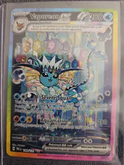 Pokemon Prismatic Evolutions Vaporeon EX 149/13 Special Illustration Rare - Image 1