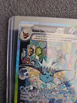 Pokemon Prismatic Evolutions Vaporeon EX 149/13 Special Illustration Rare - Image 4
