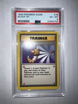 Pokemon 1999 Base Set trainer Scoop Up *NEAR MINT PSA 6* - Image 1