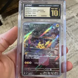 Pikachu (173/165) - CGC 10 PRISTINE - 2023 Japanese 151 Art Rare Pokemon sv2a - Image 1