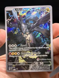 N's Zekrom MEP 031 Ascended Heroes Pokemon Center Stamp Promo English NM - Image 3