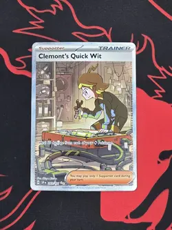 Clemonts Quick Wit 243/191 - Pokemon TCG Surging Sparks Special Illustration NM - Image 1