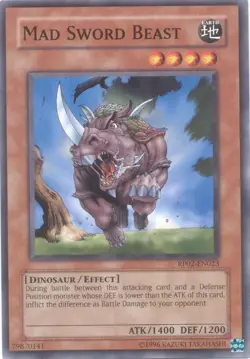 Mad Sword Beast - RP02-EN023 - Common - Unlimited Edition - Lightly Played - Image 1