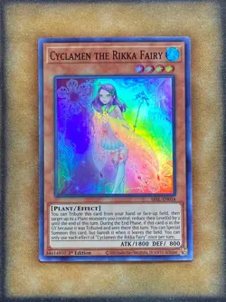 Yugioh Cyclamen the Rikka Fairy SESL-EN016 Super Rare 1st Ed NM - Image 1