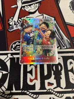 Ace & Sabo & Luffy OP13-007 Carrying On His Will Foil - Image 1
