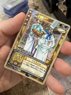Sanji & Zeff One Piece Card Game Japanese Vintage SR Holo JO-T03 - Image 1