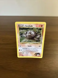 Pokemon TCG Brock's Geodude Gym Heroes 38/132 Unlimited Uncommon Card - Image 1
