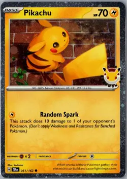 Pikachu (Pokemon Day 2026) 051/162 Miscellaneous Cards & Products Common NM - Image 1