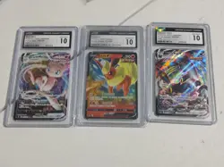 Pokemon Tradind Cards Graded CGC 10, Lot Of 3, Umbreon, Flareon, Mew, SHIPS FREE - Image 1