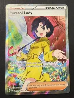 Parasol Lady 238/182 Paradox Rift (PAR) NM Full Art Pokemon Card - Image 1