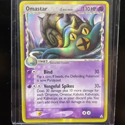 Omastar (Delta Species) 13/110 Holo Rare Holon Phantoms Pokemon Card - Image 1