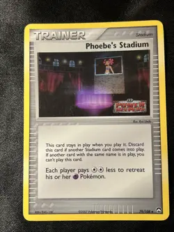 Phoebe's Stadium 79/108 Reverse Holo EX Power Keepers Pokemon Card - Image 1