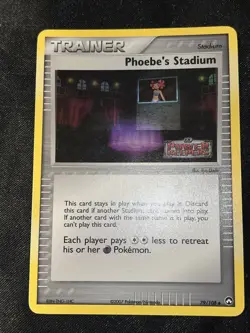 Phoebe's Stadium 79/108 Reverse Holo EX Power Keepers Pokemon Card - Image 2