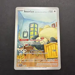 Snorlax with Munchlax & Mew Pokemon x Van Gogh Custom Fan Art Card - Image 1