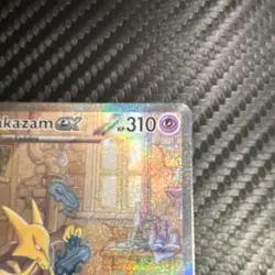 Alakazam EX 201/165 Holo EX Psychic 310 HP Pokemon TCG Card SV 151 - Image 3