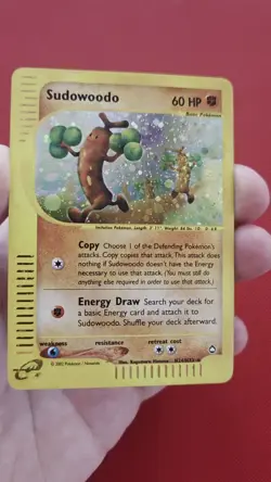 Sudowoodo H24/H32 Aquapolis Holo Rare with Swirl Vintage WOTC Pokemon Card NM-LP - Image 2