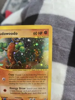 Sudowoodo H24/H32 Aquapolis Holo Rare with Swirl Vintage WOTC Pokemon Card NM-LP - Image 3