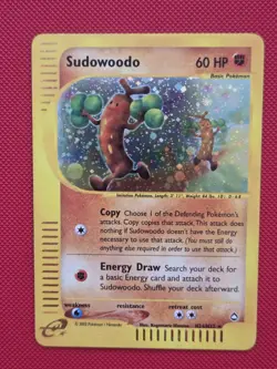 Sudowoodo H24/H32 Aquapolis Holo Rare with Swirl Vintage WOTC Pokemon Card NM-LP - Image 4