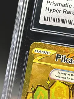 Pikachu EX Prismatic Evolutions Hyper Rare Gold Card 179/131 CGC 6.5! - Image 2