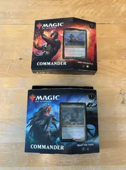 MTG Commander Legends Arm for Battle & Reap The Tides Commander Decks Sealed - Image 1
