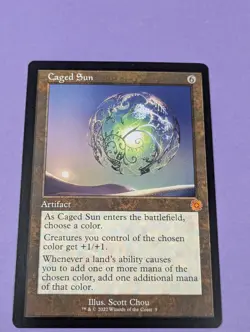 MTG Magic: The Brothers' War Retro Artifacts: Caged Sun #9 Mythic - NM - Image 1