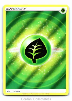 Grass Energy 152/159 - Crown Zenith - Pokemon Card - Near Mint - Image 1