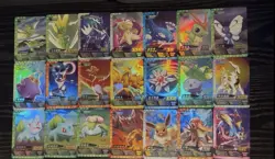 21 Holographic Cards From The Pokemon TCG Chinese Pikachu/Lucario Booster Box - Image 1