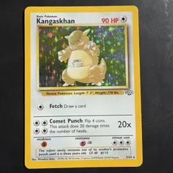 Vintage Pokemon Jungle Kangaskhan Holo Rare Tcg - Image 1