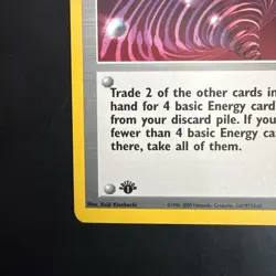 Pokemon Vintage 1st Edition Super Energy Retrieval 89/111 Neo Genesis WotC Rare - Image 5