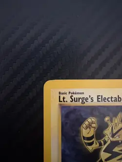 Vintage pokemon Gym Heroes non holo rare lt.surge’s Electabuzz old tcg card - Image 2