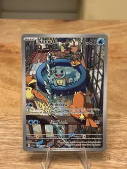 Pokemon Squirtle 148/142 SV07: Stellar Crown Illustration Rare Holo English TCG - Image 1