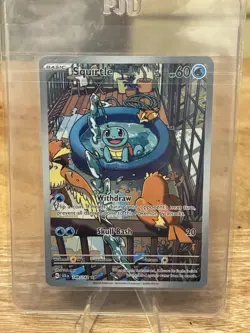 Pokemon Squirtle 148/142 SV07: Stellar Crown Illustration Rare Holo English TCG - Image 2