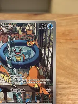 Pokemon Squirtle 148/142 SV07: Stellar Crown Illustration Rare Holo English TCG - Image 4