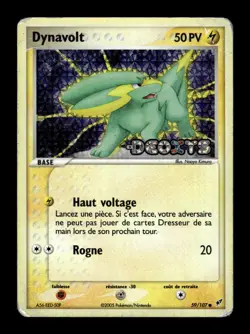 Carte Pokemon Dynavolt stamp Reverse 59/107 EX Deoxys FR - Image 1