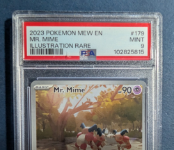 2023 POKEMON MEW EN-151 ILLUSTRATION RARE #179 MR. MIME PSA 9 - Image 2