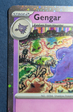 Pokemon Gengar 094/165 Sv: Scarlet & Violet 151 PROMO COSMO HOLO SWIRL NEAR MINT - Image 5