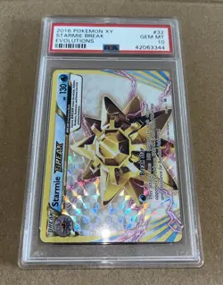 2016 Pokemon XY Evolutions Starmie Break #32 PSA 10 MINT - Image 3